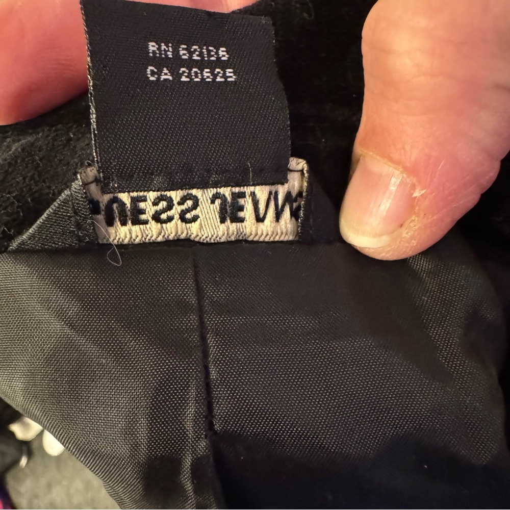 🖤 Guess Jeans Black Velvet Fitted Blazer (S/P) - Picture 10 of 12